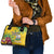 Saint Vincent and the Grenadines Shoulder Handbag Stylized Peacock Feather Royal - Wonder Print Shop