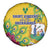 Saint Vincent and the Grenadines Spare Tire Cover Stylized Peacock Feather Royal - Wonder Print Shop