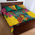 Carriacou and Petite Martinique Quilt Bed Set Bougainvillea Flowers - Wonder Print Shop