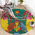 Carriacou and Petite Martinique Round Carpet Bougainvillea Flowers - Wonder Print Shop