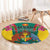 Carriacou and Petite Martinique Round Carpet Bougainvillea Flowers - Wonder Print Shop