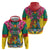 Personalized Carriacou and Petite Martinique Zip Hoodie Bougainvillea Flowers - Wonder Print Shop