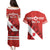 Personalised Canada Maple Leaf Couples Matching Puletasi and Hawaiian Shirt A mari usque ad mare