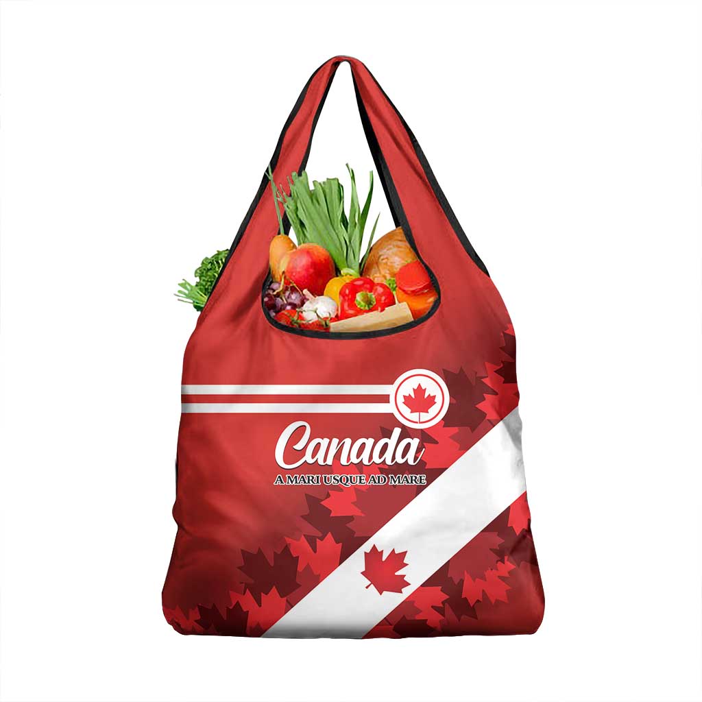 Canada Maple Leaf Grocery Bag A mari usque ad mare