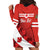 Personalised Canada Maple Leaf Hoodie Dress A mari usque ad mare