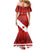 Personalised Canada Maple Leaf Mermaid Dress A mari usque ad mare