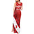 Personalised Canada Maple Leaf Tank Maxi Dress A mari usque ad mare