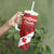 Personalised Canada Maple Leaf Tumbler With Handle A mari usque ad mare - Wonder Print Shop