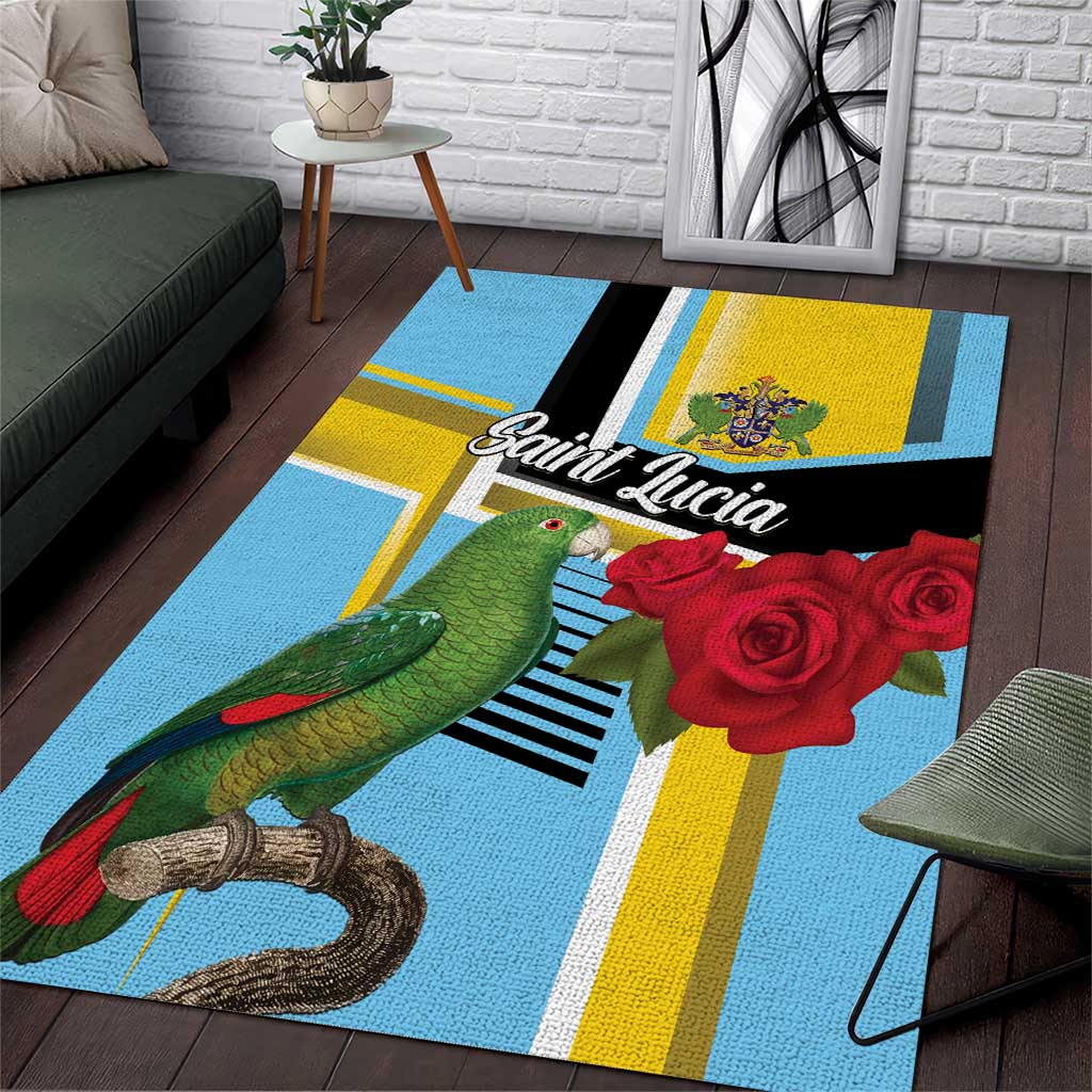 Saint Lucia Area Rug Jacquot Parrot Rosie Floral