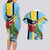 Personalized Saint Lucia Couples Matching Long Sleeve Bodycon Dress and Hawaiian Shirt Jacquot Parrot Rosie Floral