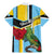 Personalized Saint Lucia Family Matching Mermaid Dress and Hawaiian Shirt Jacquot Parrot Rosie Floral