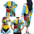 Personalized Saint Lucia Family Matching Off The Shoulder Long Sleeve Dress and Hawaiian Shirt Jacquot Parrot Rosie Floral