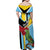 Personalized Saint Lucia Family Matching Off Shoulder Maxi Dress and Hawaiian Shirt Jacquot Parrot Rosie Floral