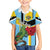 Personalized Saint Lucia Family Matching Puletasi and Hawaiian Shirt Jacquot Parrot Rosie Floral