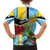 Personalized Saint Lucia Family Matching Short Sleeve Bodycon Dress and Hawaiian Shirt Jacquot Parrot Rosie Floral