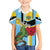 Personalized Saint Lucia Family Matching Short Sleeve Bodycon Dress and Hawaiian Shirt Jacquot Parrot Rosie Floral