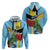 Personalized Saint Lucia Hoodie Jacquot Parrot Rosie Floral