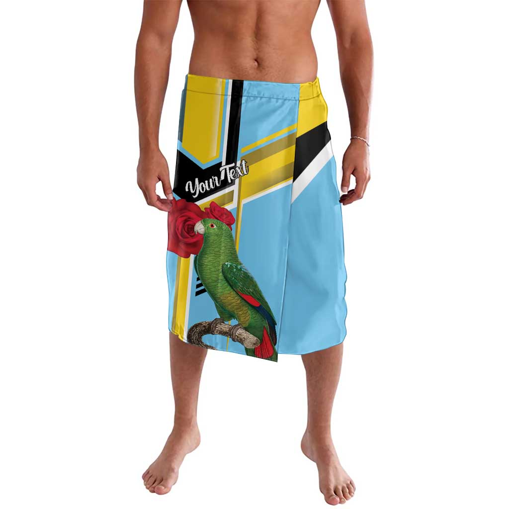 Personalized Saint Lucia Lavalava Jacquot Parrot Rosie Floral