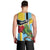 Personalized Saint Lucia Men Tank Top Jacquot Parrot Rosie Floral