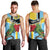 Personalized Saint Lucia Men Tank Top Jacquot Parrot Rosie Floral