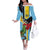 Personalized Saint Lucia Off The Shoulder Long Sleeve Dress Jacquot Parrot Rosie Floral