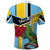 Personalized Saint Lucia Polo Shirt Jacquot Parrot Rosie Floral