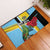 Saint Lucia Rubber Doormat Jacquot Parrot Rosie Floral - Wonder Print Shop