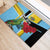 Saint Lucia Rubber Doormat Jacquot Parrot Rosie Floral - Wonder Print Shop