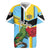 Personalized Saint Lucia Rugby Jersey Jacquot Parrot Rosie Floral - Wonder Print Shop