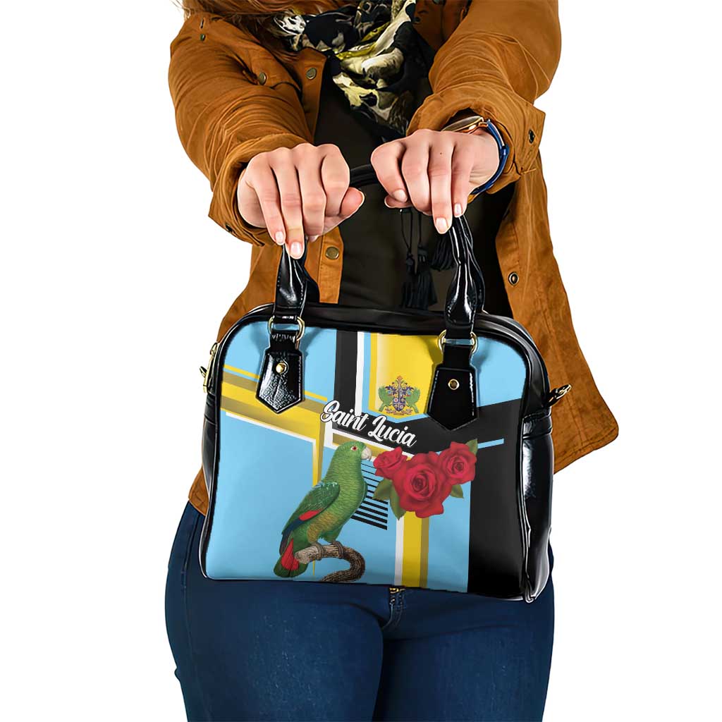 Saint Lucia Shoulder Handbag Jacquot Parrot Rosie Floral - Wonder Print Shop