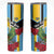 Personalized Saint Lucia Skinny Tumbler Jacquot Parrot Rosie Floral - Wonder Print Shop