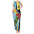 Personalized Saint Lucia Tank Maxi Dress Jacquot Parrot Rosie Floral - Wonder Print Shop