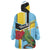 Personalized Saint Lucia Wearable Blanket Hoodie Jacquot Parrot Rosie Floral