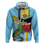 Personalized Saint Lucia Zip Hoodie Jacquot Parrot Rosie Floral - Wonder Print Shop