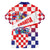 Croatia National Day 2024 Family Matching Off The Shoulder Long Sleeve Dress and Hawaiian Shirt Hrvatska Dan drzavnosti