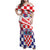 Croatia National Day 2024 Family Matching Off Shoulder Maxi Dress and Hawaiian Shirt Hrvatska Dan drzavnosti