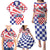 Croatia National Day 2024 Family Matching Puletasi and Hawaiian Shirt Hrvatska Dan drzavnosti