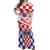 Croatia National Day 2024 Off Shoulder Maxi Dress Hrvatska Dan drzavnosti - Wonder Print Shop