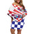 Croatia National Day 2024 Off Shoulder Short Dress Hrvatska Dan drzavnosti - Wonder Print Shop