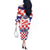 Croatia National Day 2024 Off The Shoulder Long Sleeve Dress Hrvatska Dan drzavnosti - Wonder Print Shop