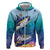 Tuna Fishing Zip Hoodie Tuna Fish With Marine Life - Wonder Print Shop