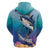 Tuna Fishing Zip Hoodie Tuna Fish With Marine Life - Wonder Print Shop