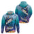 Tuna Fishing Zip Hoodie Tuna Fish With Marine Life - Wonder Print Shop