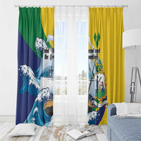 Saint Vincent and the Grenadines Sailing Window Curtain Caribbean Sailing