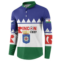 Personalised Bonaire Rincon Button Sweatshirt Flag Stylized