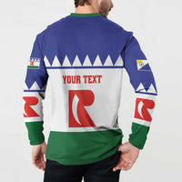 Personalised Bonaire Rincon Button Sweatshirt Flag Stylized
