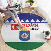 Bonaire Rincon Round Carpet Flag Stylized
