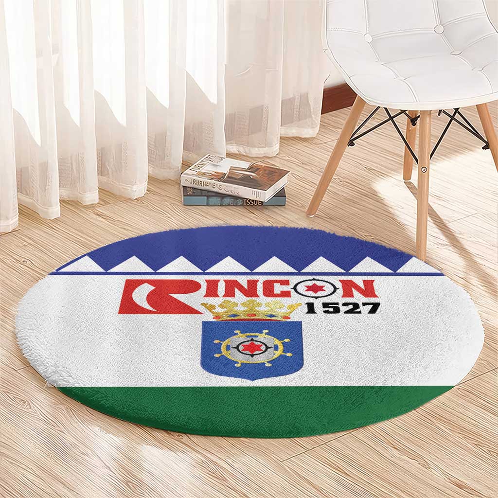 Bonaire Rincon Round Carpet Flag Stylized