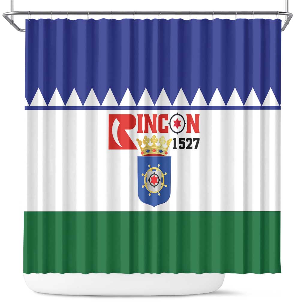 Bonaire Rincon Shower Curtain Flag Stylized