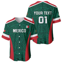 Green Mexico football jerseys, front 'MEXICO' and back 'YOUR TEXT' on red white trim